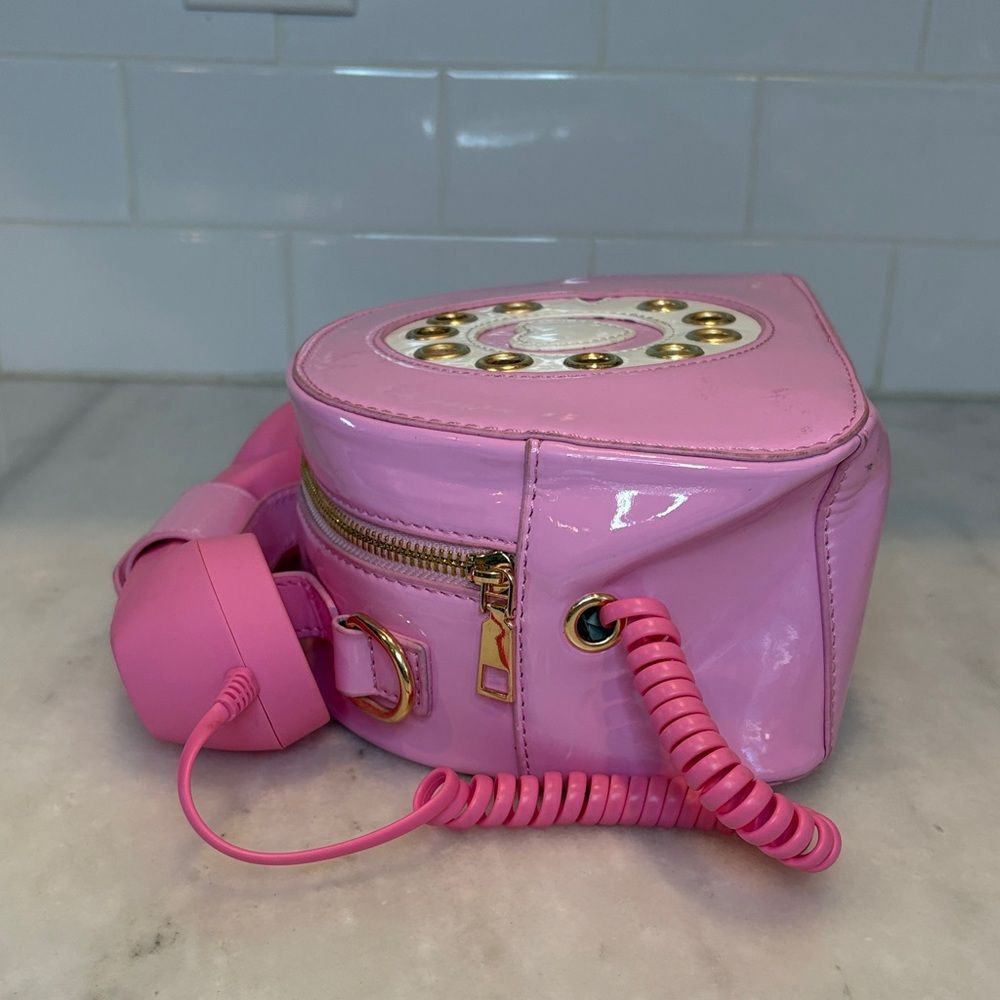 Pink Novelty Telephone Crossbody Bag - Ladies Fashion Handbag - Picture 9 of 16